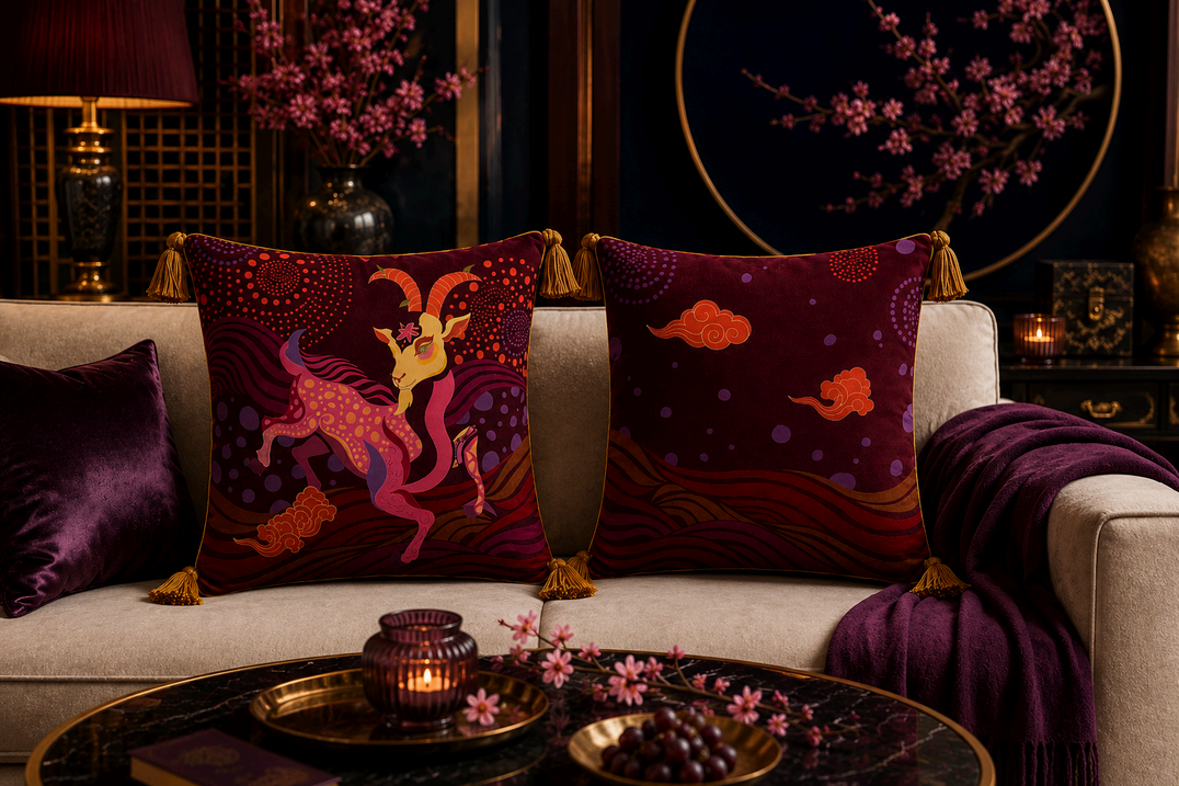Gối sofa Twilight Edition trong không gian tối sang trọng