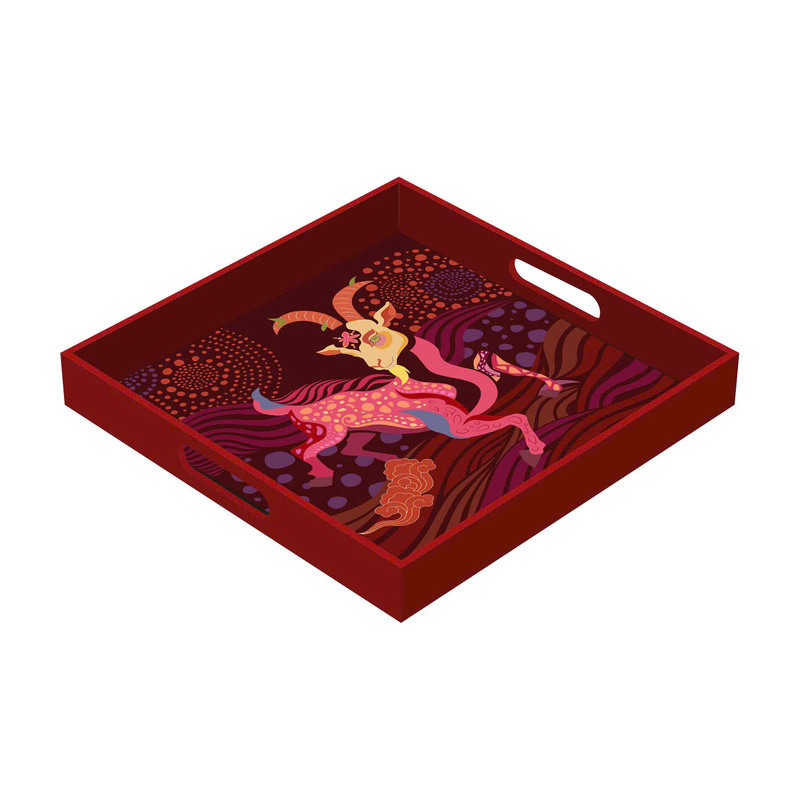 Khay vuông sơn mài Mộc Khí Twilight Edition