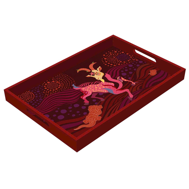 Khay chữ nhật sơn mài Mộc Khí Twilight Edition